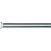 Spirella Barre tringle pour rideau de douche ou baignoire extensible sans per?age en Alu DECOR 125-220cm Finition brillante