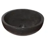 Wiesbaden Raw vasque à poser ronde 40x12 cm pierre dure adoucie 39.3520