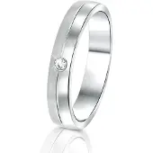 Lucardi Bague argent / transparent