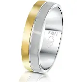 Lucardi Bague 'Praag' or / argent