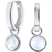 Lucardi Boucles d'oreilles opal / argent