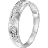 Lucardi Bague argent / transparent