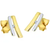 Lucardi Boucles d'oreilles or / argent