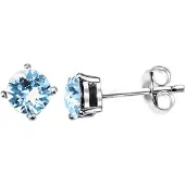 Lucardi Boucles d'oreilles bleu / argent