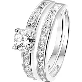 Lucardi Bague argent / transparent