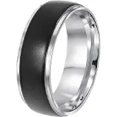 Lucardi Bague noir / argent
