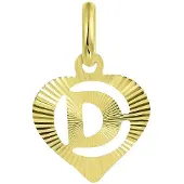Lucardi Pendentif 'Buchstabe' or