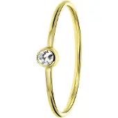 Lucardi Bague 'Klassisch' or / transparent