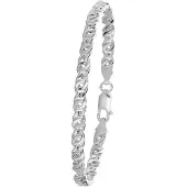 Lucardi Bracelet 'Basic' argent