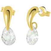 Lucardi Boucles d'oreilles or / transparent