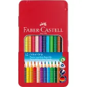 Faber-Castell Crayons de couleur - Grip - Aquarelle - 12 pièces - - UneTaille - Set de Coloriage