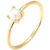 Elli Bague 'Pearl' or / blanc perle