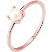Elli Bague or rose / blanc perle