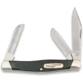 Buck Stockman 0301BRS2, Satin 420HC, Ebony, couteau de poche