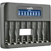 Jupio USB 8-slots Octo Battery Charger LCD pour 1 à 8 piles AA/AAA
