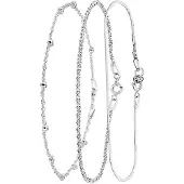 Lucardi Parure de bijoux 'Basic' argent