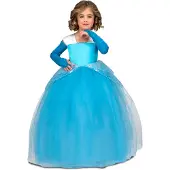 MOM Princess Tutú Girl Costume Bleu 7-9 Years Enfants