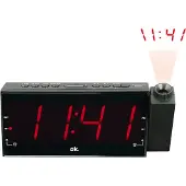 Cd . Radio-réveil Avec Projecteur Noir (ocr 161-pr)