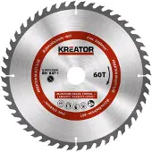 Kreator Lame de scie circulaire pour métal bois PVC ø 254 x 30 x 3 mm 60 dents + bagues de réduction