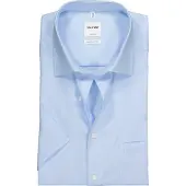 Olymp Homme OLYMP Luxor Comfort Fit Chemise bleu, Unicolore