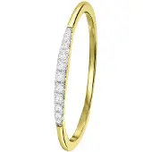 Lucardi Bague or / transparent