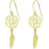Lucardi Boucles d'oreilles 'Klassisch' or