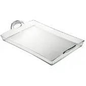Guzzini 21280000 Plateau Rectangulaire Transparent 8,7 X 54 X 33,5 Cm