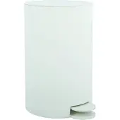 MSV : Poubelle cosmétique Osaki, poubelle à pédale, poubelle - 3 litres - avec seau intérieur amovible - Blanche