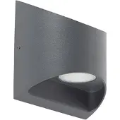 QAZQA Applique murale extérieure moderne gris foncé avec LED 2 lumières IP54 - Mal