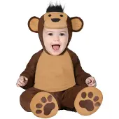 Guirca Little Monkey Baby Costume Marron 18-24 Months