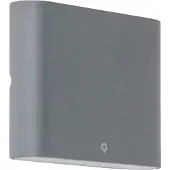 QAZQA Applique anthracite 11,5 cm avec LED IP65 - Batt