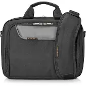 Everki Advance Sacoche pour ordinateur portable jusqu'à 18,4 pouces (47 cm) avec compartiments séparés pour accessoires / Fermetures éclair auto-cicatrisantes / Capacité 24 l, Noir