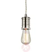 Elstead Lighting Suspension rétro nickel poli Douille 1xE27 60W Elstead