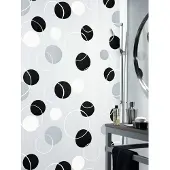 Spirella Rideau de douche PEVA BUBBLE 180x200cm Noir