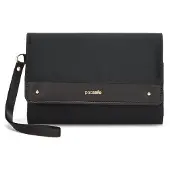 Pacsafe Rfidsafe Portefeuille D'embrayage Femme Noir