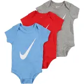 Nike Kids Barboteuse / body bleu / gris chiné / rouge / blanc
