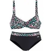Venice beach Bikini turquoise / rouge / noir / blanc