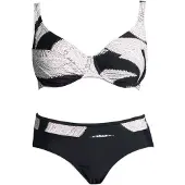 LASCANA Bikini noir / blanc