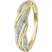 Lucardi Bague or / transparent