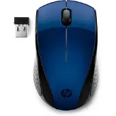 HP Souris sans fil 220 (Lumiere Blue), ambidextre, RF sans fil, bleue