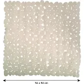 Overig Tapis Fond de douche PVC GALETS 53x53cm Beige