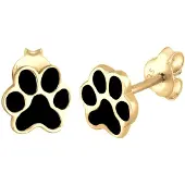 Elli Boucles d'oreilles or / noir