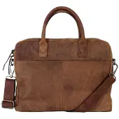 Dstrct Wall Street Sacoche en cuir pour ordinateur portable - 15.4 pouces - Marron
