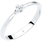 Elli DIAMONDS Bague argent / blanc