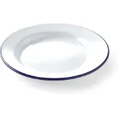 Super Merchant Assiette émaillée - plate, Assiettes, Bleu, Blanc