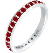 Elli Bague rouge foncé / argent