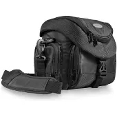 Mantona Premium sac pour appareil photo reflex avec bandoulière variable - noir