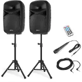 VONYX VPS102A Plug & Play Kit d'enceintes 600W avec supports