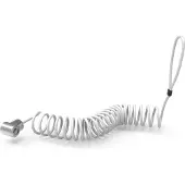 Maclocks Verrouillage de tablette universel - Maclocks - Argent - Câble enroulé - Plaque adhésive - Sécurité renforcée