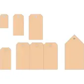 Herma Tags 6070 With Plastic Eyelet 80x150 Mm 250 Units Blanc